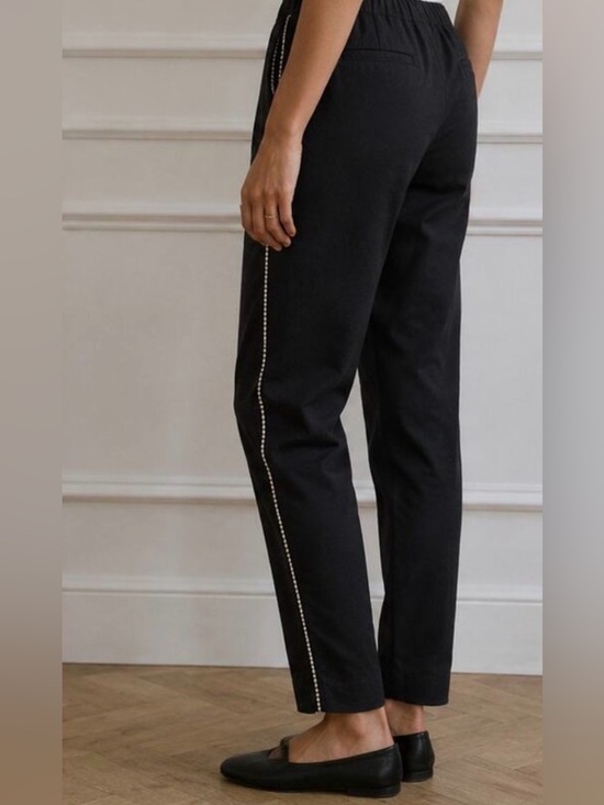 Valentina Shah Pants - NEW Valentina Shah LAURA PANTS- Black with Rhinestones - Size XS/Small